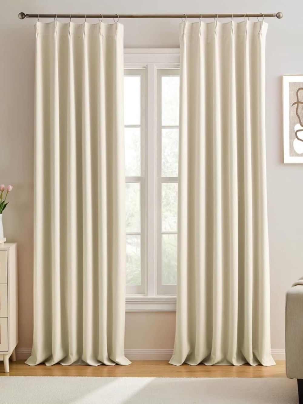 NEW Pinch Pleated Curtains 156 Inches Long